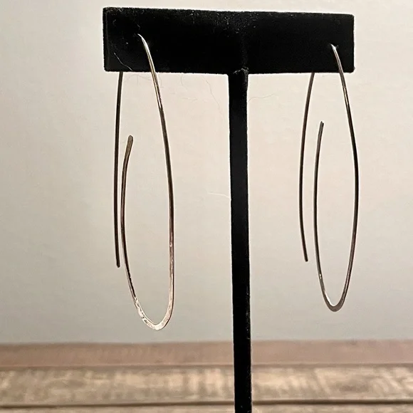 SOLD Sophie Hughes Sterling Endless Hoops (NWOT) - Picture 3 of 5